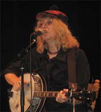 Dianne playing banjo